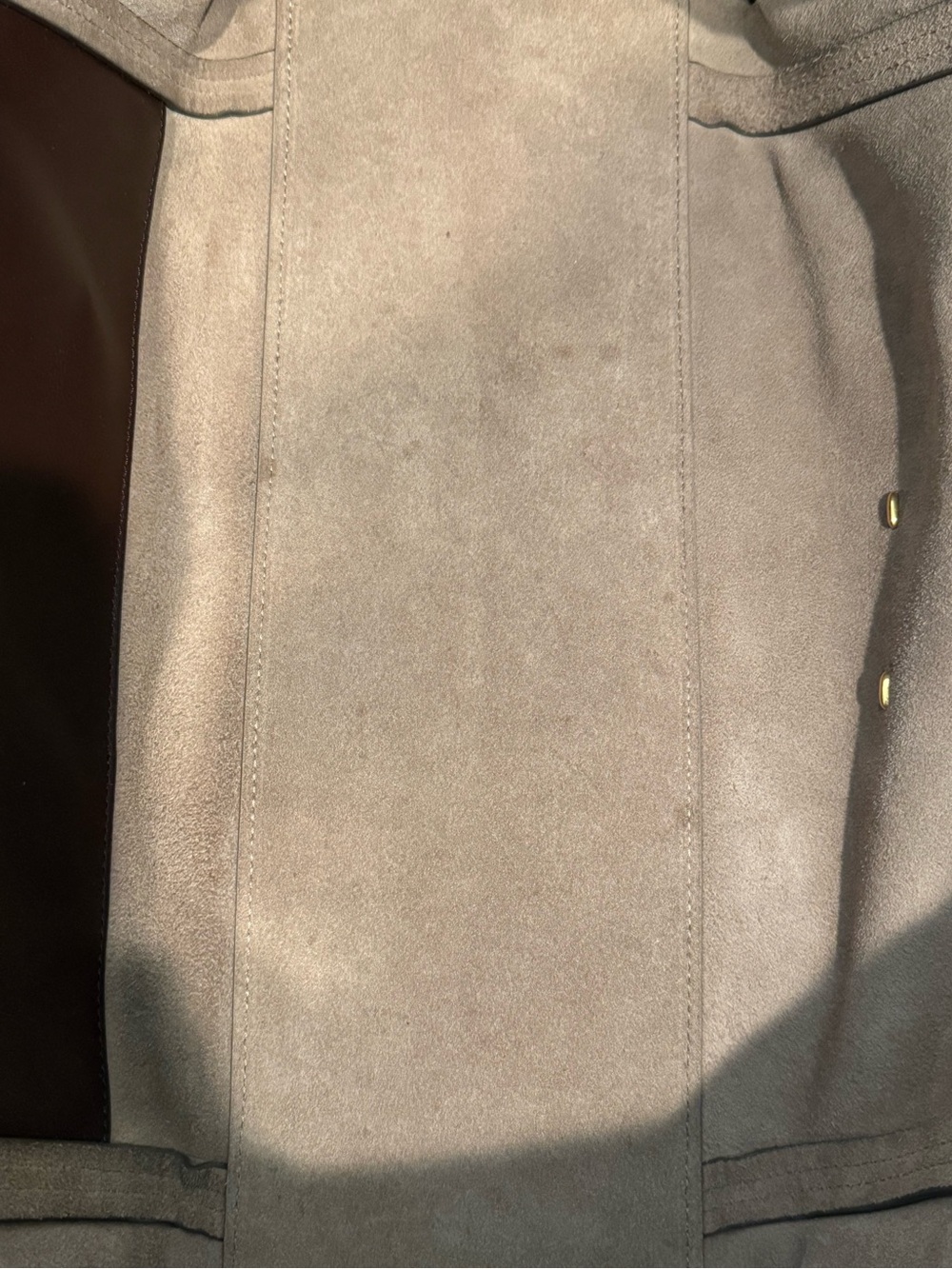 Fabrique Brera Convertible Tote Bag Large Dutch Calfskin & Suede in Mocha & Tan - Picture 11 of 16
